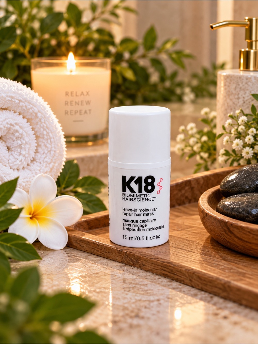 K18 Leave-In Molecular Repair Hair Mask - Travel Size - 15ml NEW